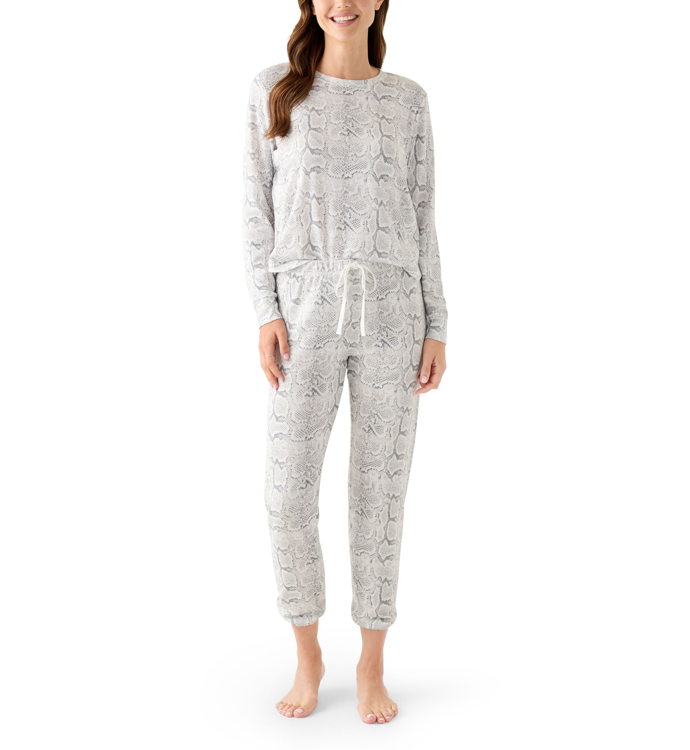 Printed Peachy Jogger Pajama Set 