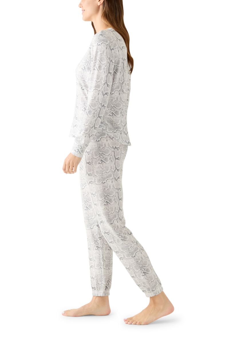 Printed Peachy Jogger Pajama Set 