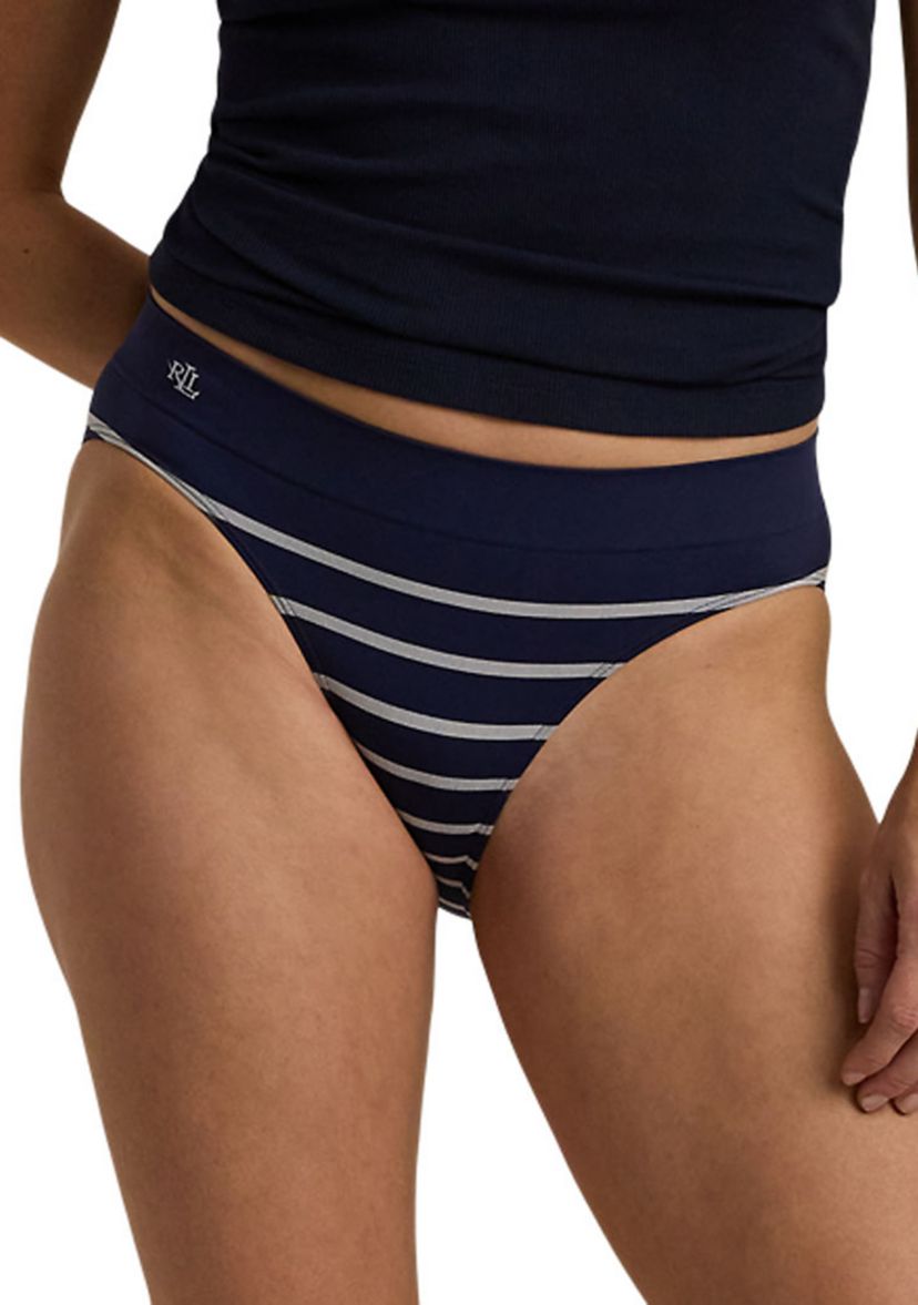 Seamless Striped Jersey Bikini Brief