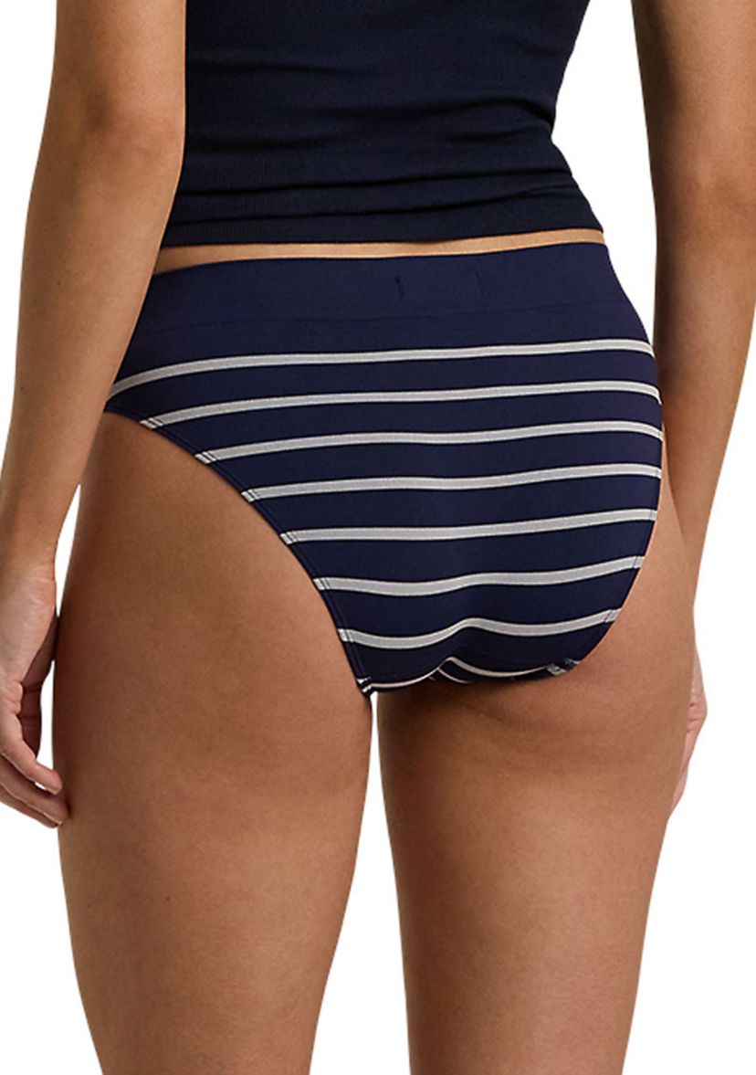 Seamless Striped Jersey Bikini Brief
