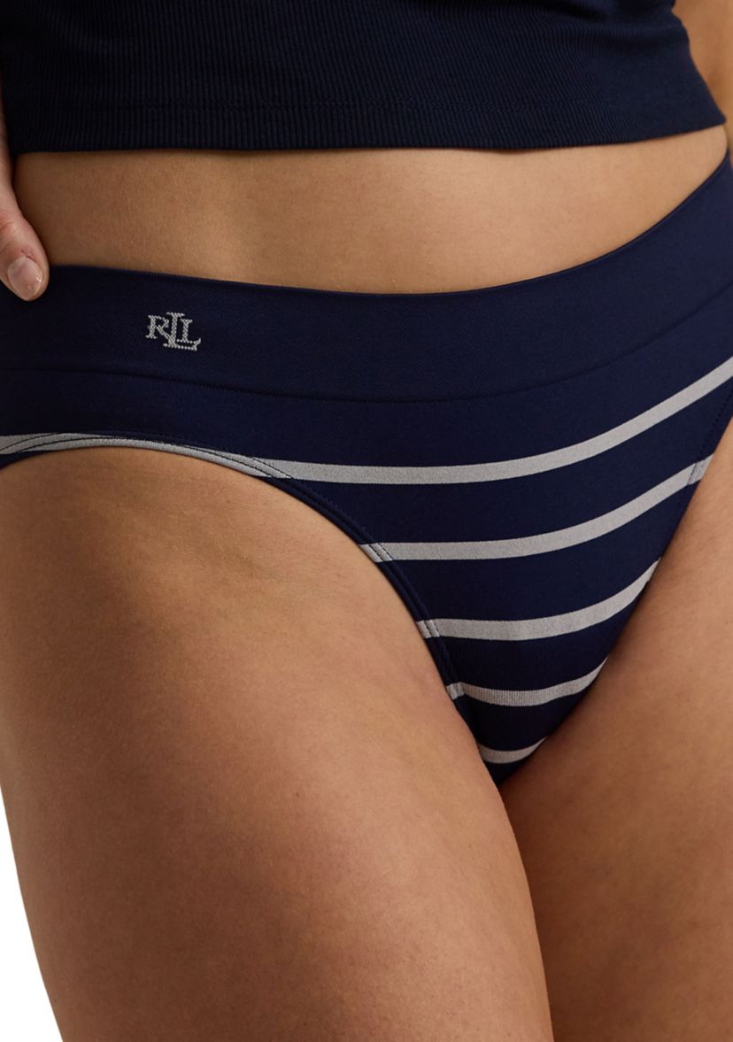 Seamless Striped Jersey Bikini Brief