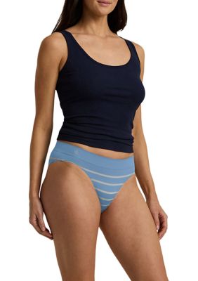 Seamless Striped Jersey Bikini Brief