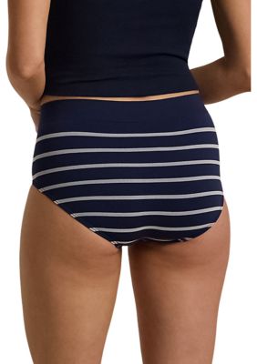 Seamless Striped Jersey High-Rise Brief