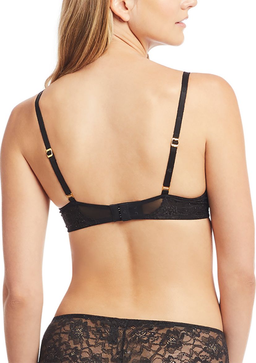 Lace Sequin Plunge Bra