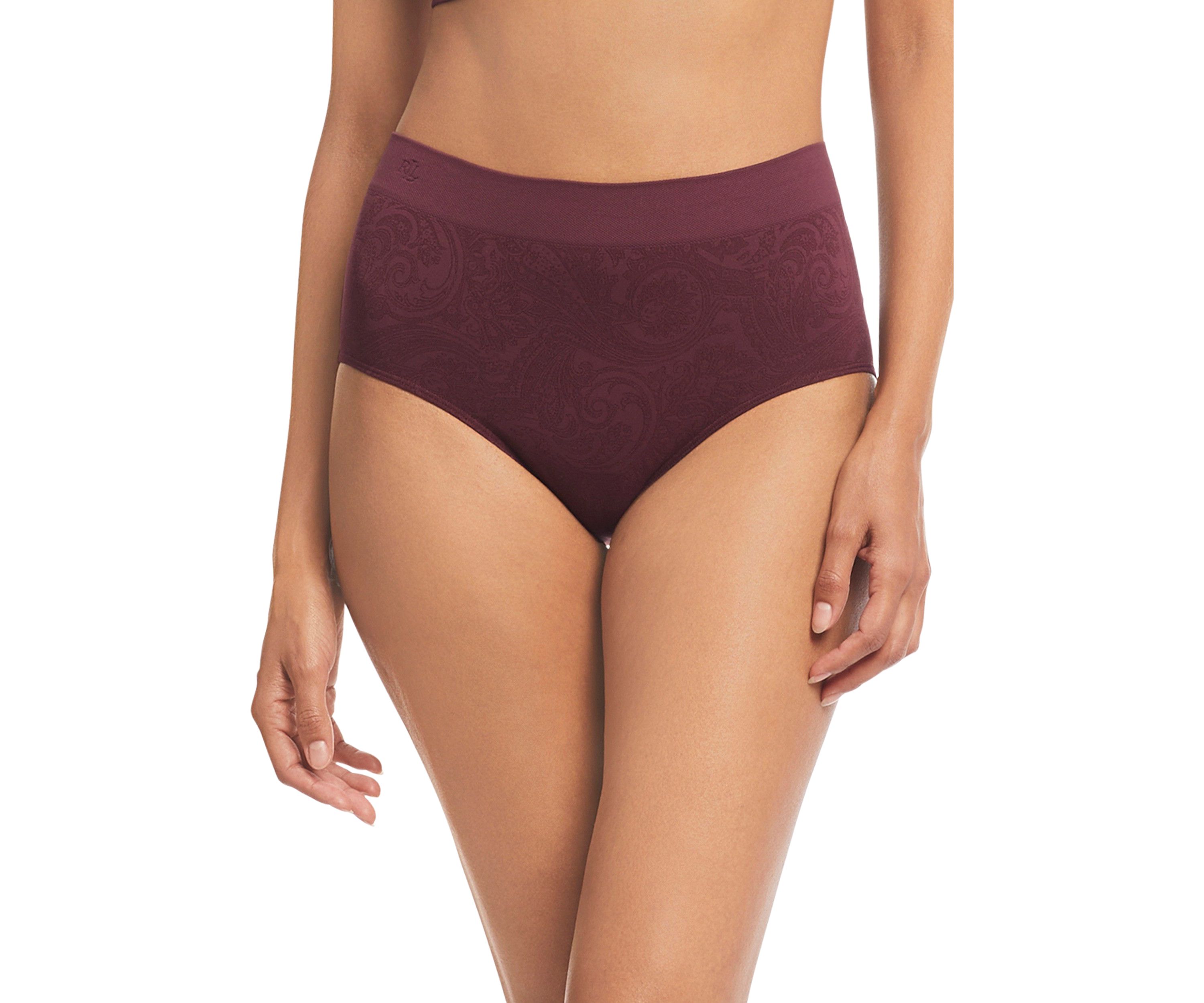 Lauren Seamless Paisley Jersey High-Rise Brief