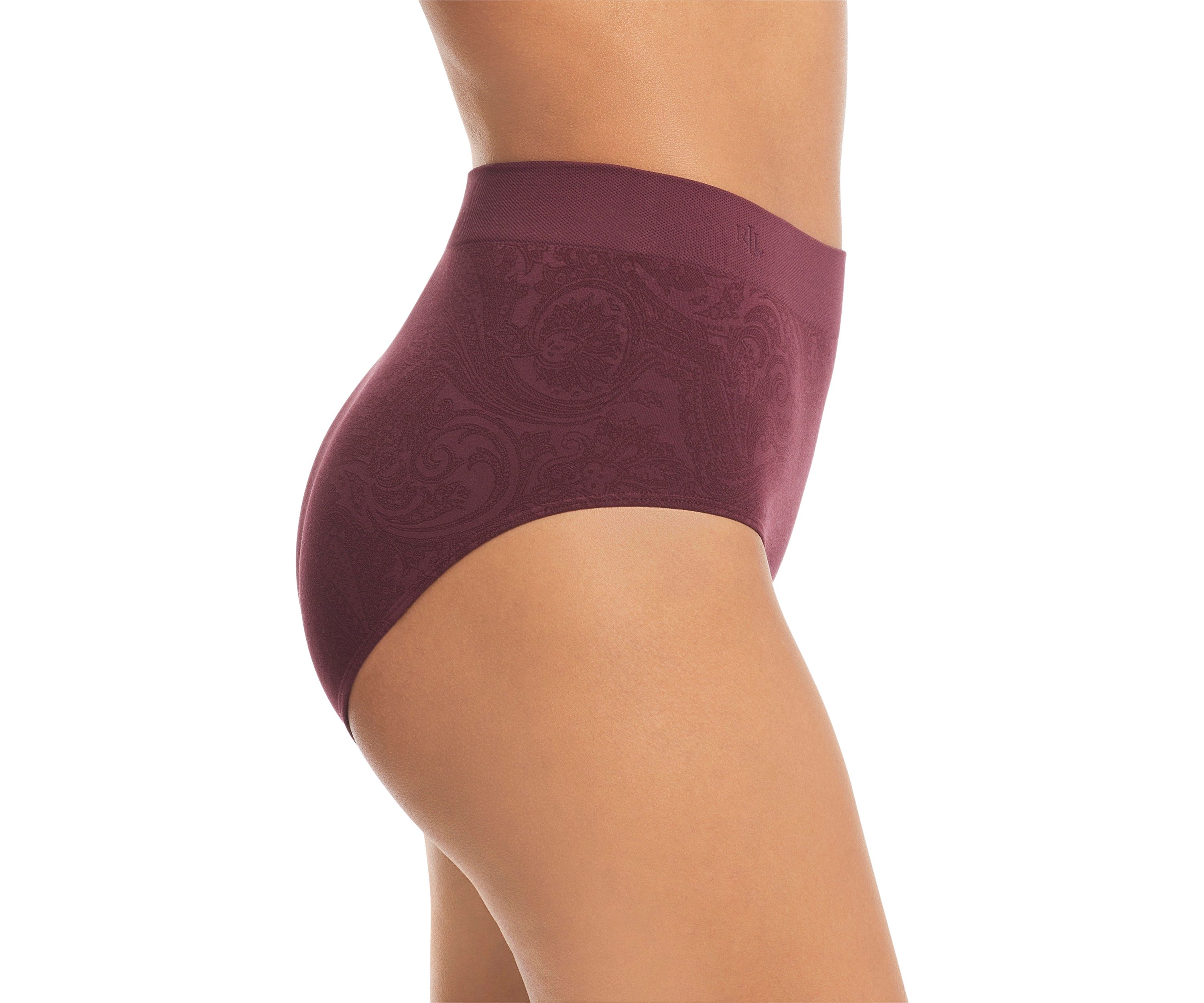 Lauren Seamless Paisley Jersey High-Rise Brief