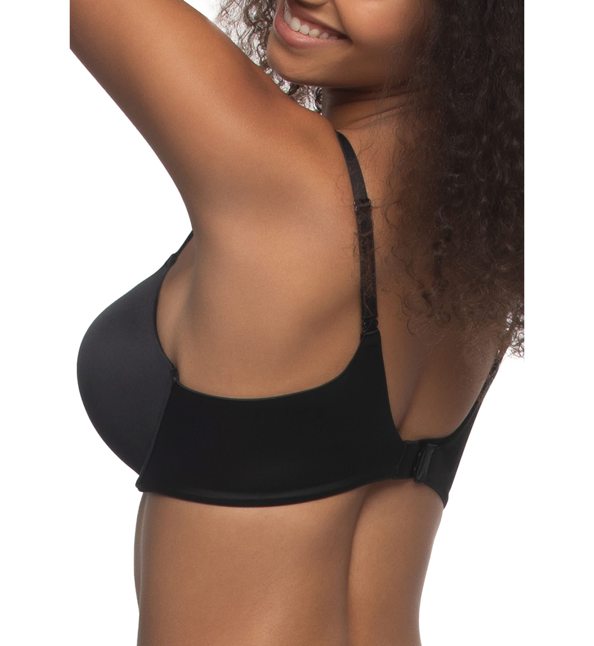 Luscious Sleek Satin Add 2 Sizes Push Up Bra