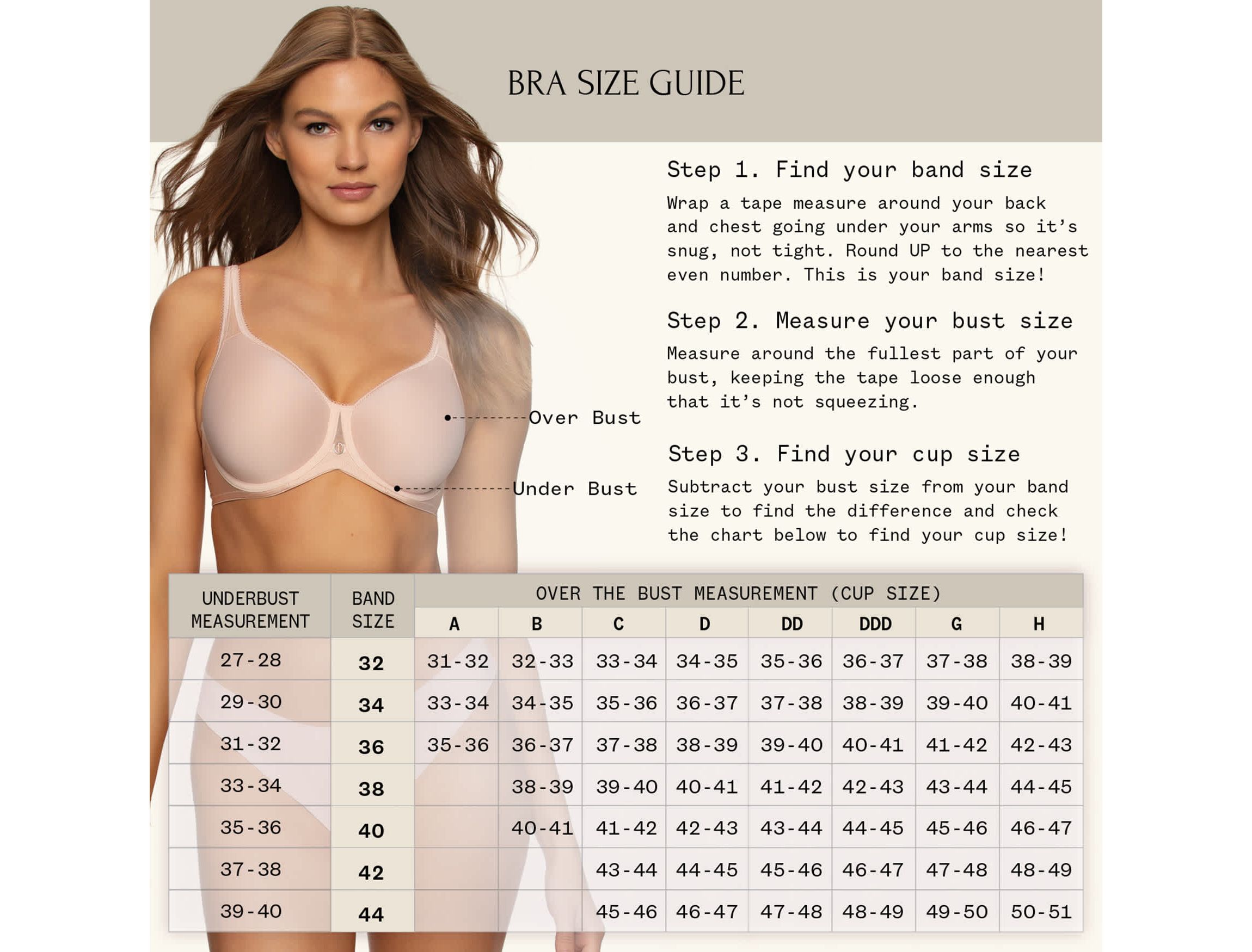 Luscious Sleek Satin Add 2 Sizes Push Up Bra