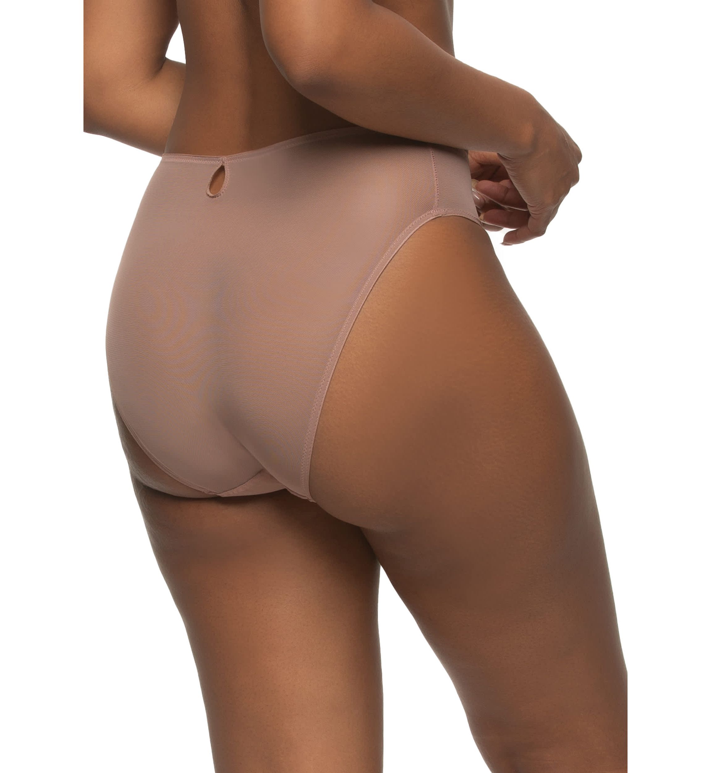 Lotus Hi Cut Embroidered Mesh Brief