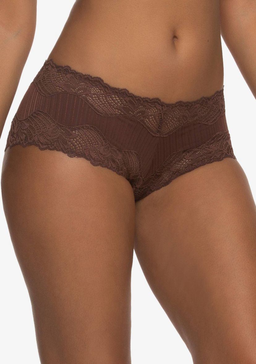 Stripe Delight Lace Hipster Panty