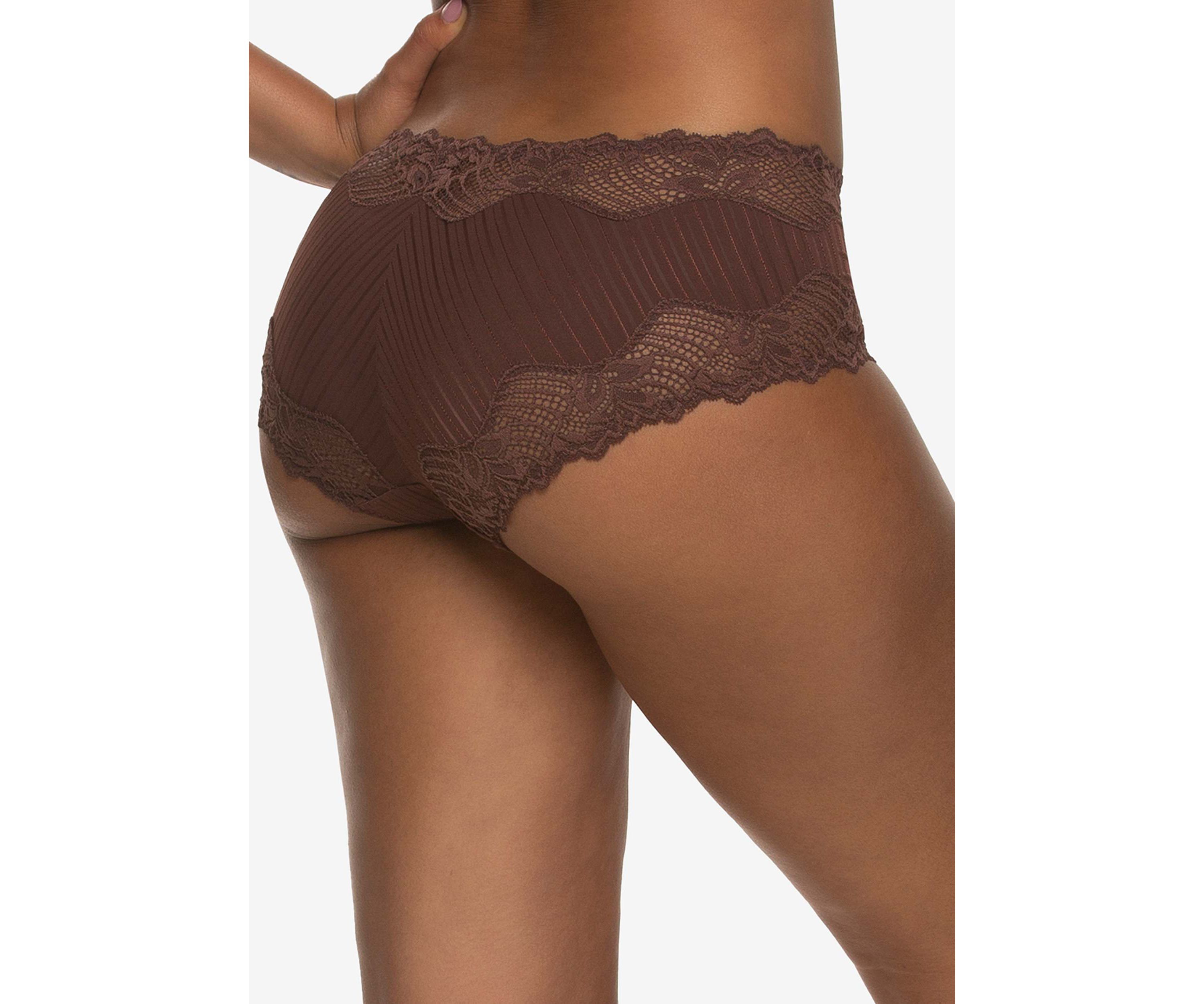 Stripe Delight Lace Hipster Panty
