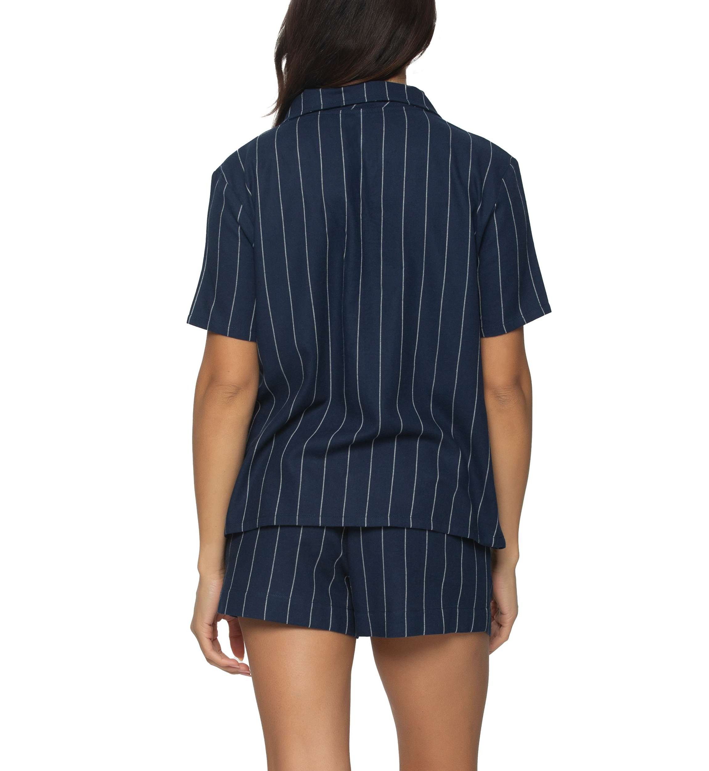 Mirielle Notch Collar Pajama Short Set