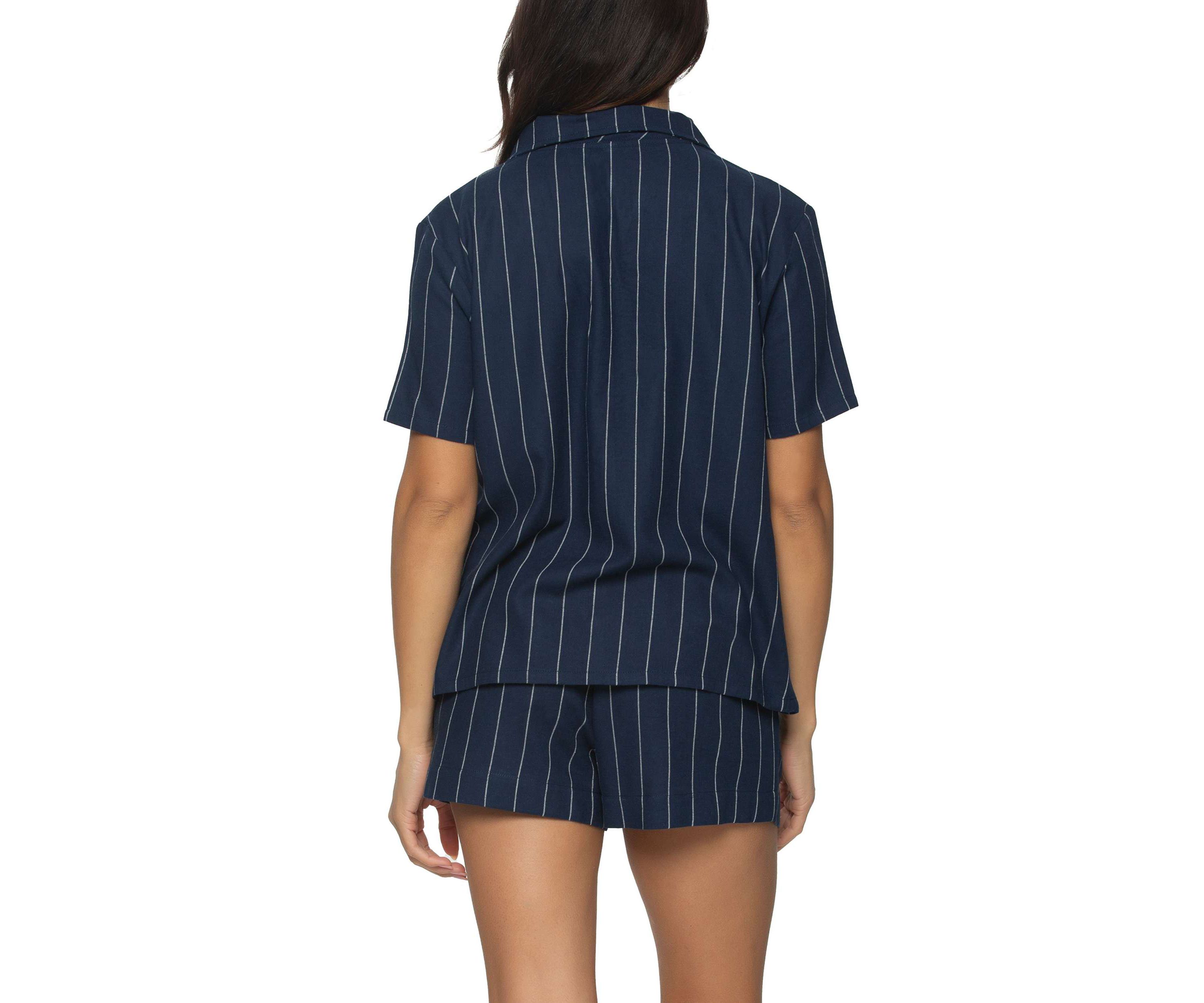 Mirielle Notch Collar Pajama Short Set