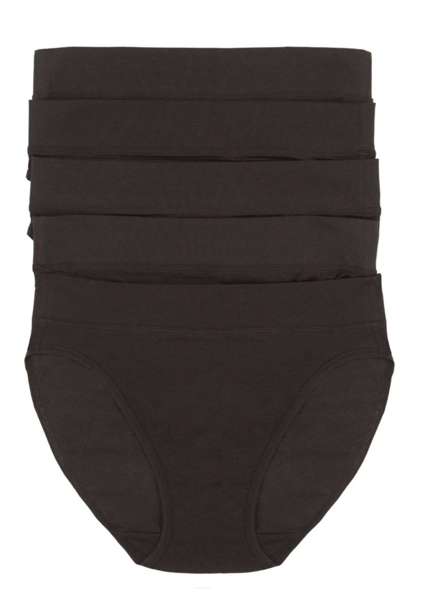 Pima Cotton Hi-Cut Underwear 5-Pack