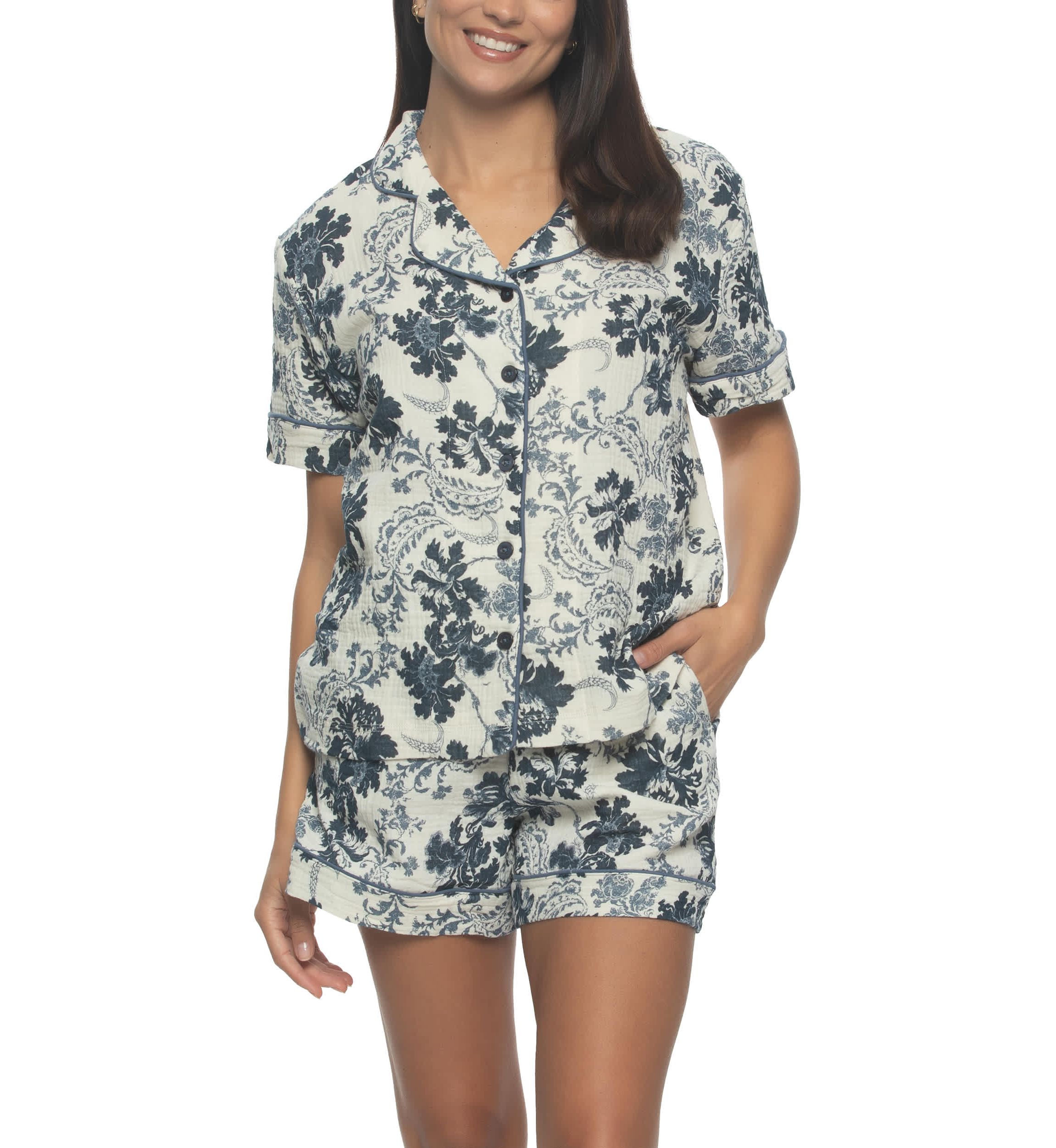 Calista Pajama Shorts Set