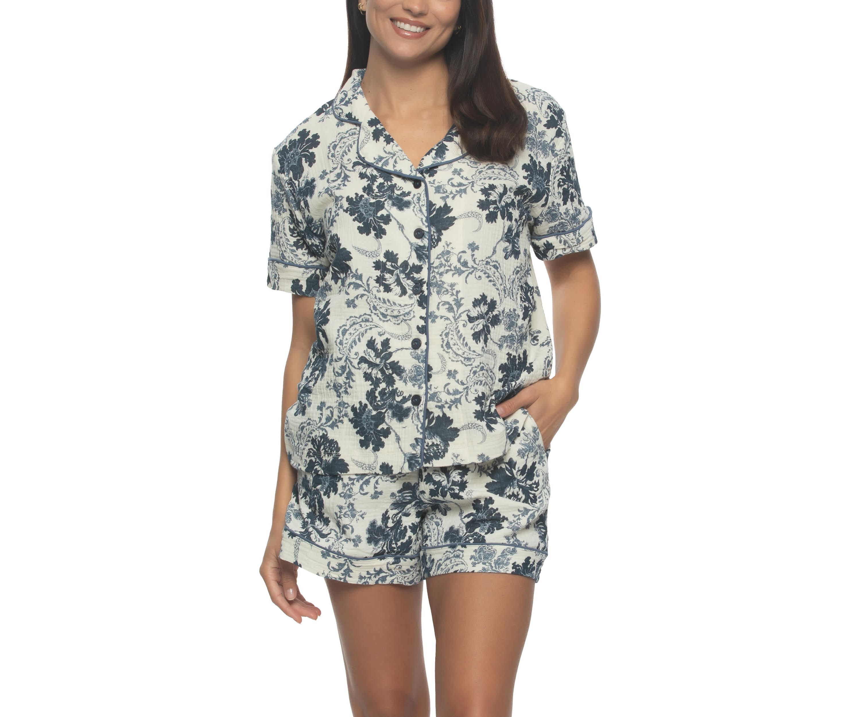 Calista Pajama Shorts Set