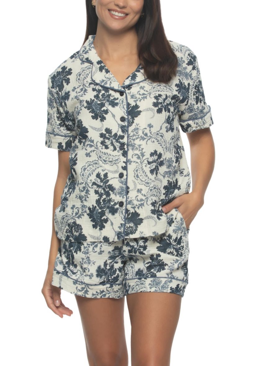 Calista Pajama Shorts Set