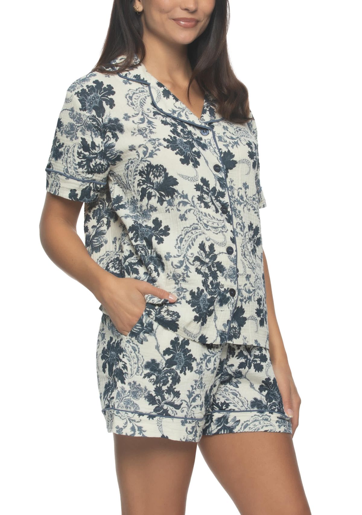 Calista Pajama Shorts Set