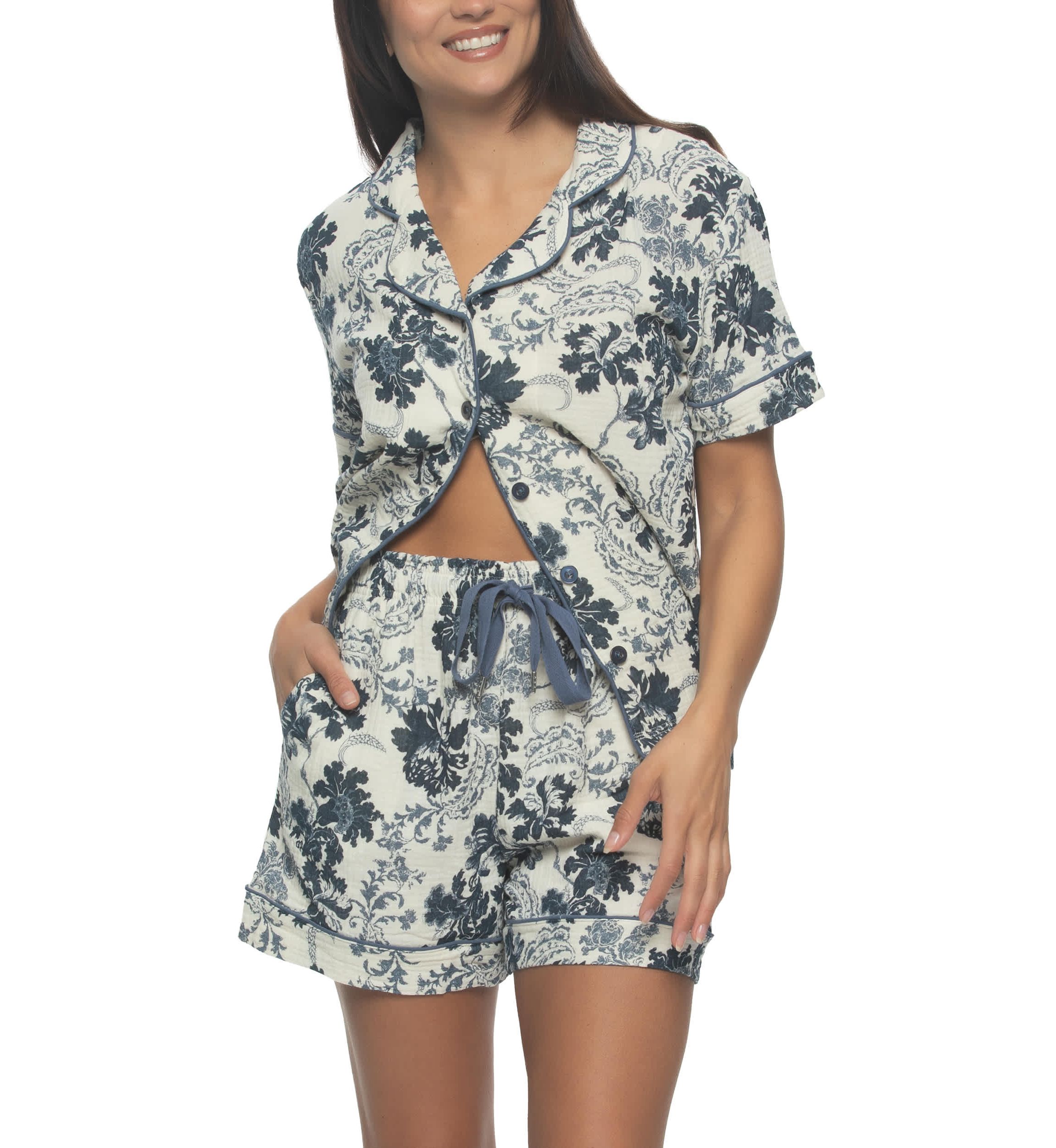Calista Pajama Shorts Set