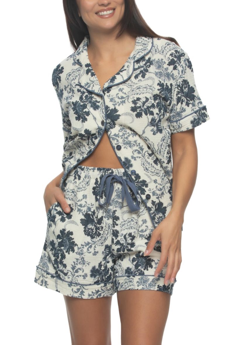 Calista Pajama Shorts Set