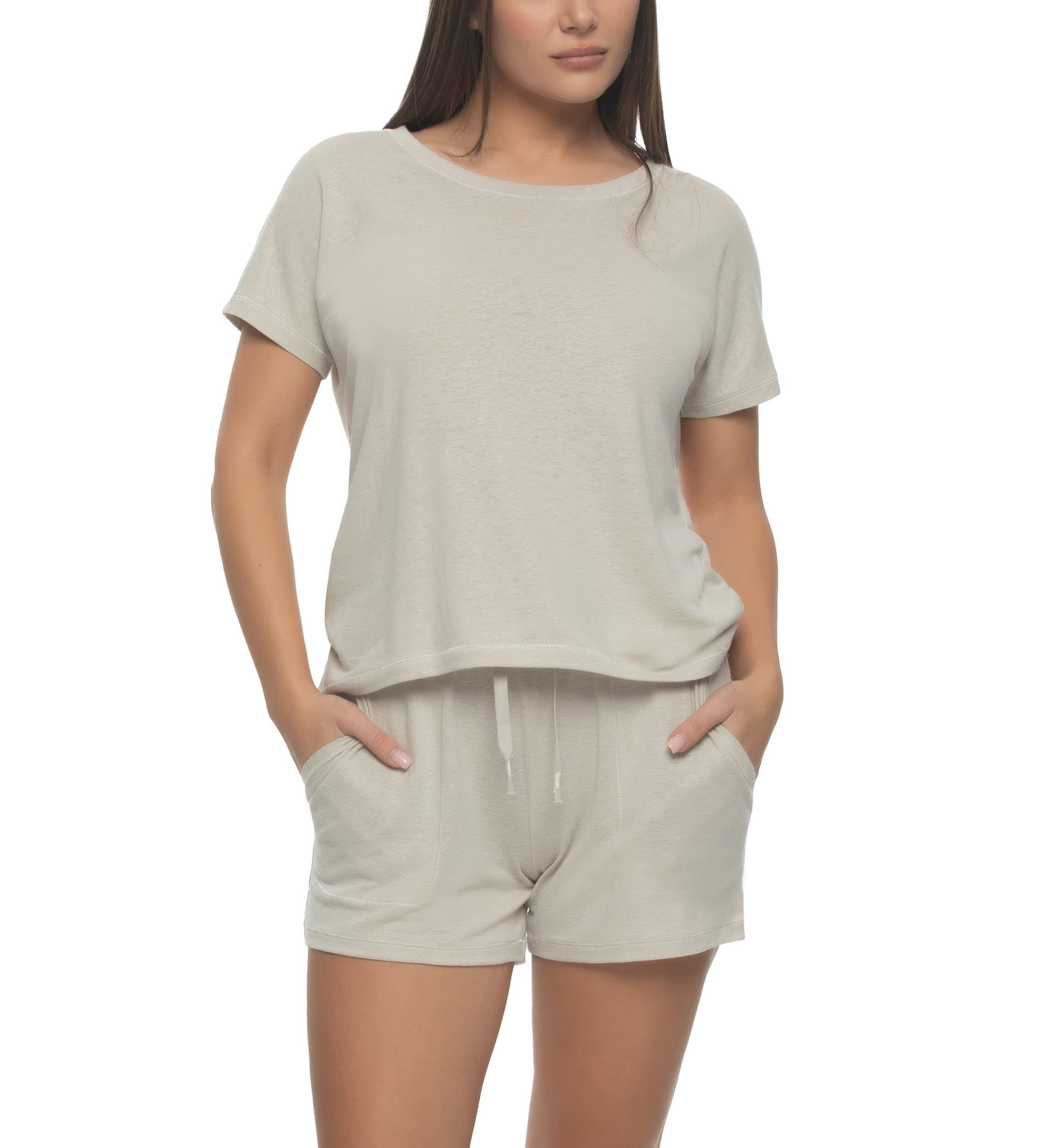 Lauren Linen Blend Short Pajama Set