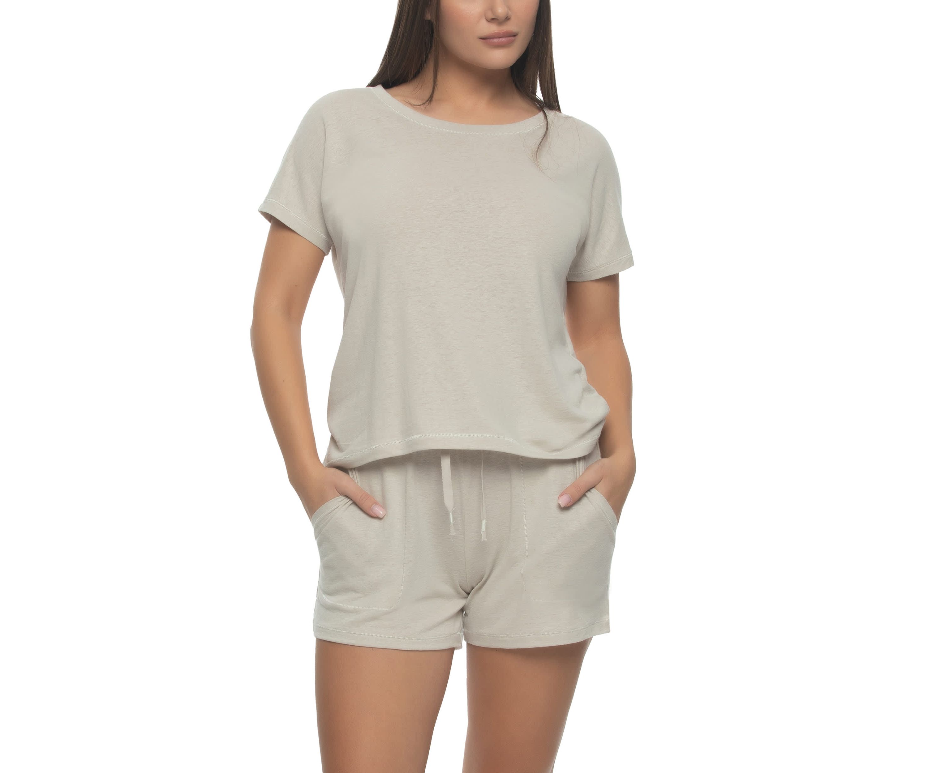 Lauren Linen Blend Short Pajama Set
