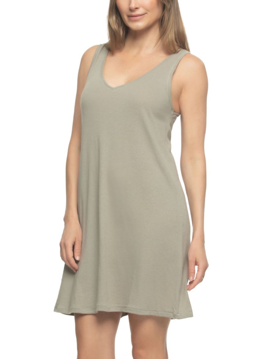 Lauren Linen Blend V-neck Chemise