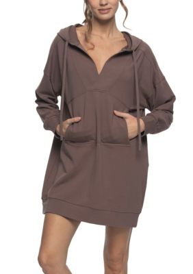 Felina Women's Kimora French Terry Sweatshirt Dress, Small