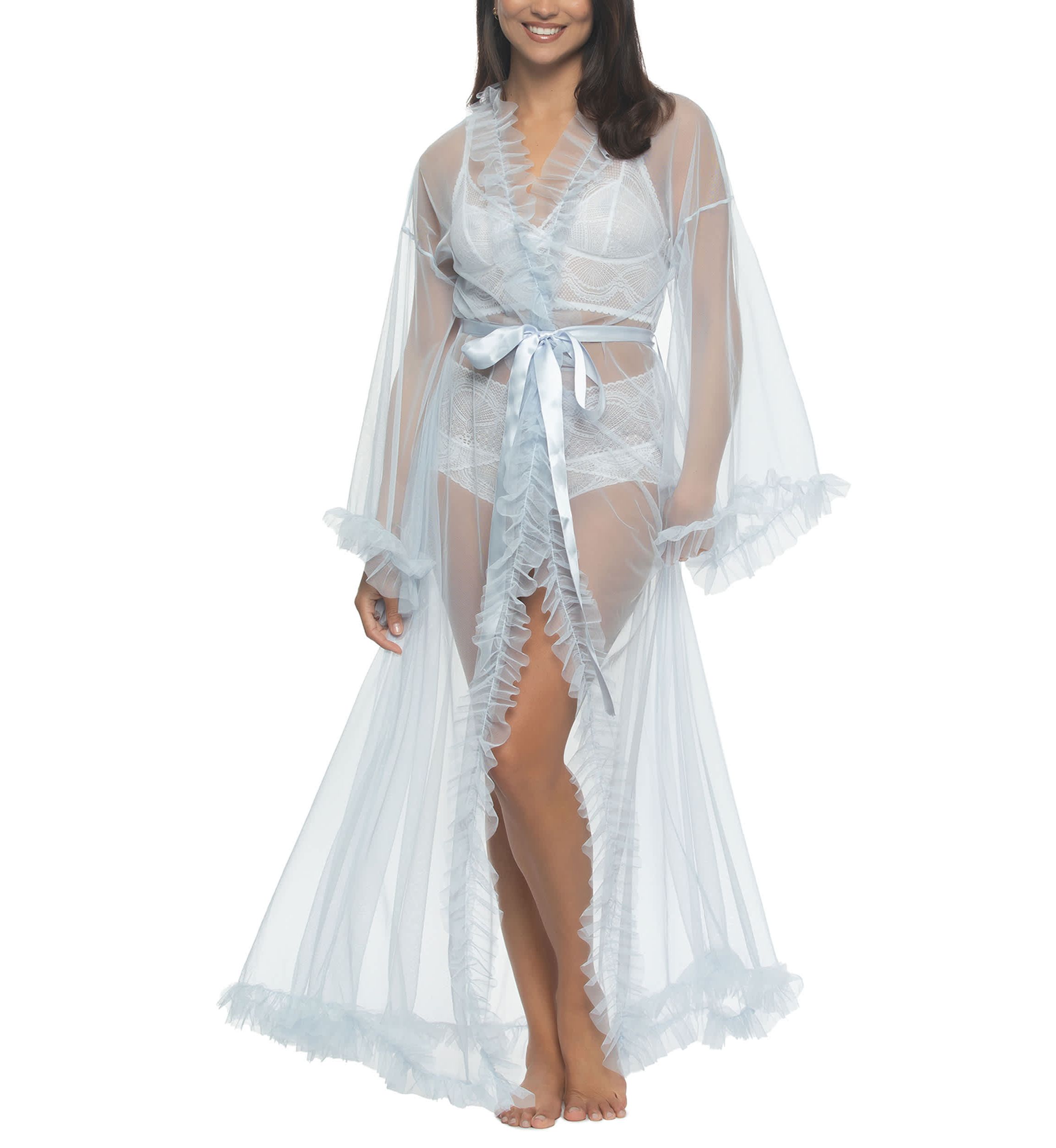 Veil Tulle Ruffle Robe