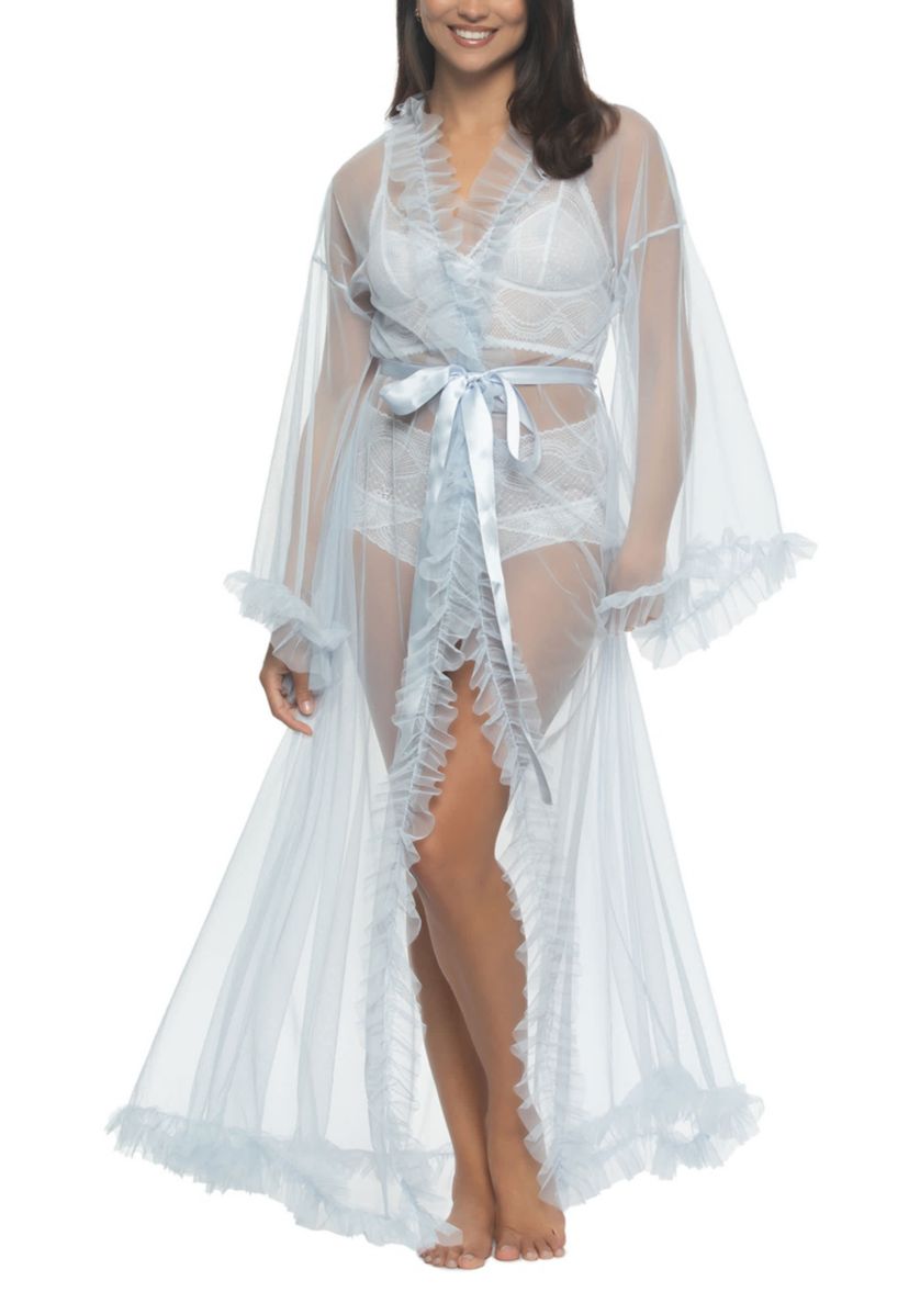Veil Tulle Ruffle Robe