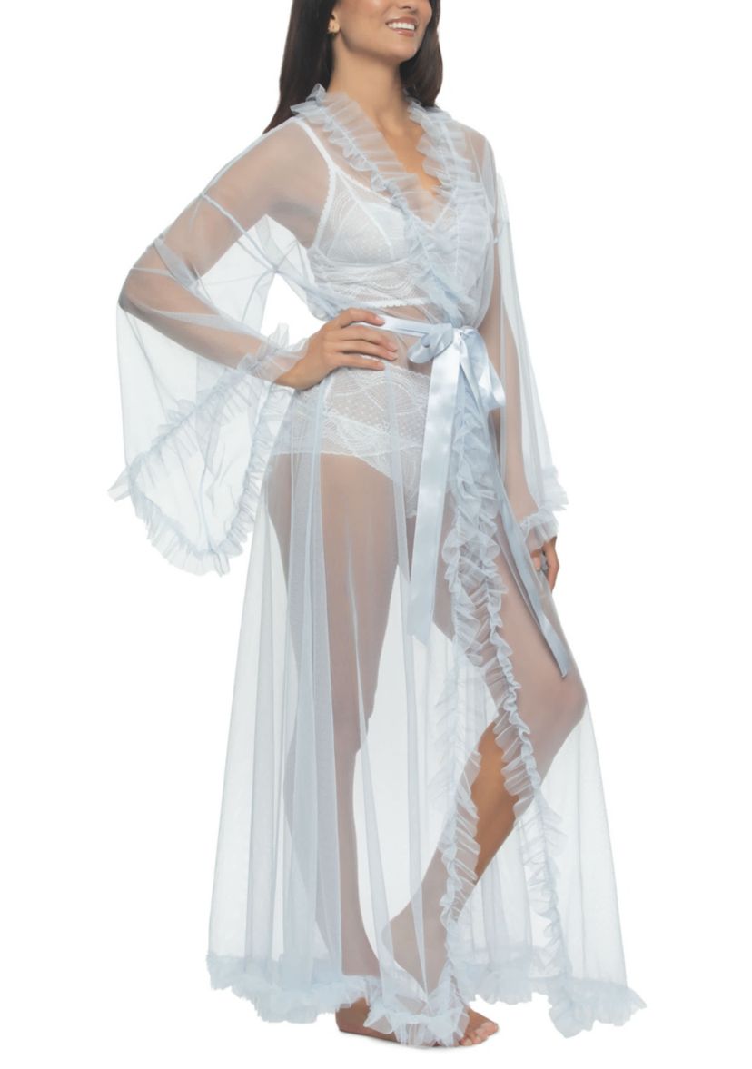 Veil Tulle Ruffle Robe