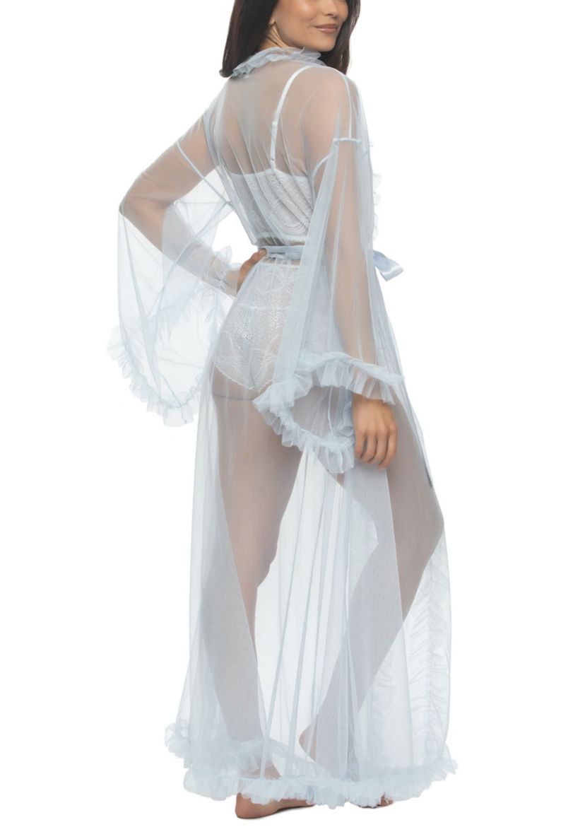 Veil Tulle Ruffle Robe