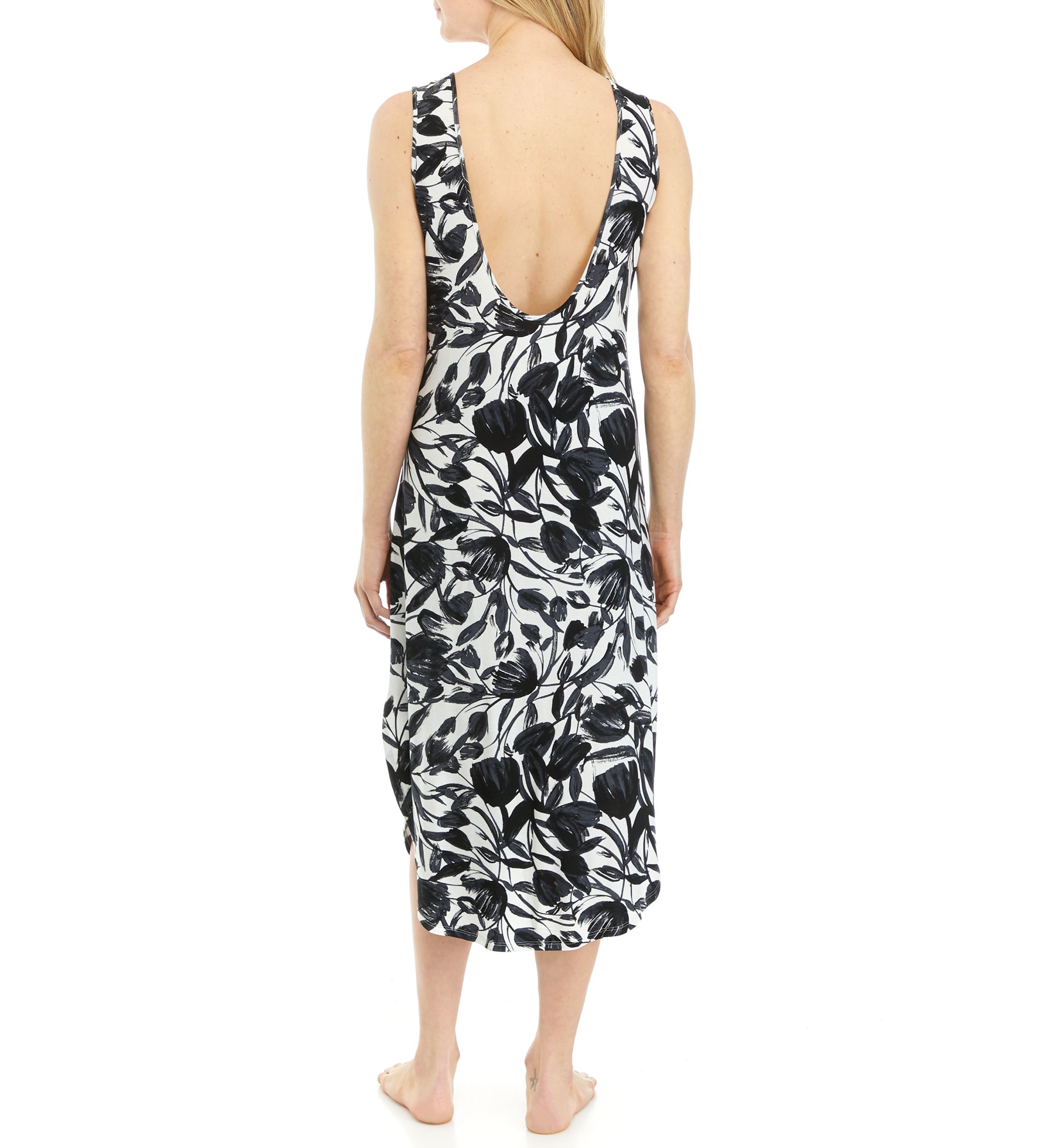 Midi Nightgown with Lace