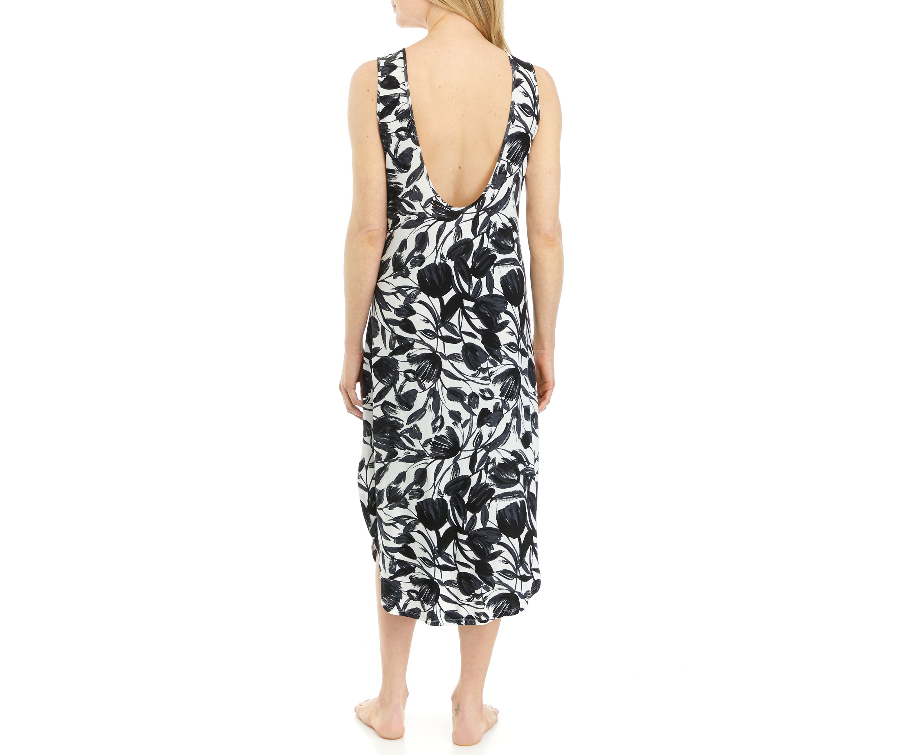Midi Nightgown with Lace