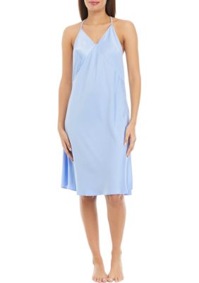 Women's Sleeveless Satin Midi Chemise