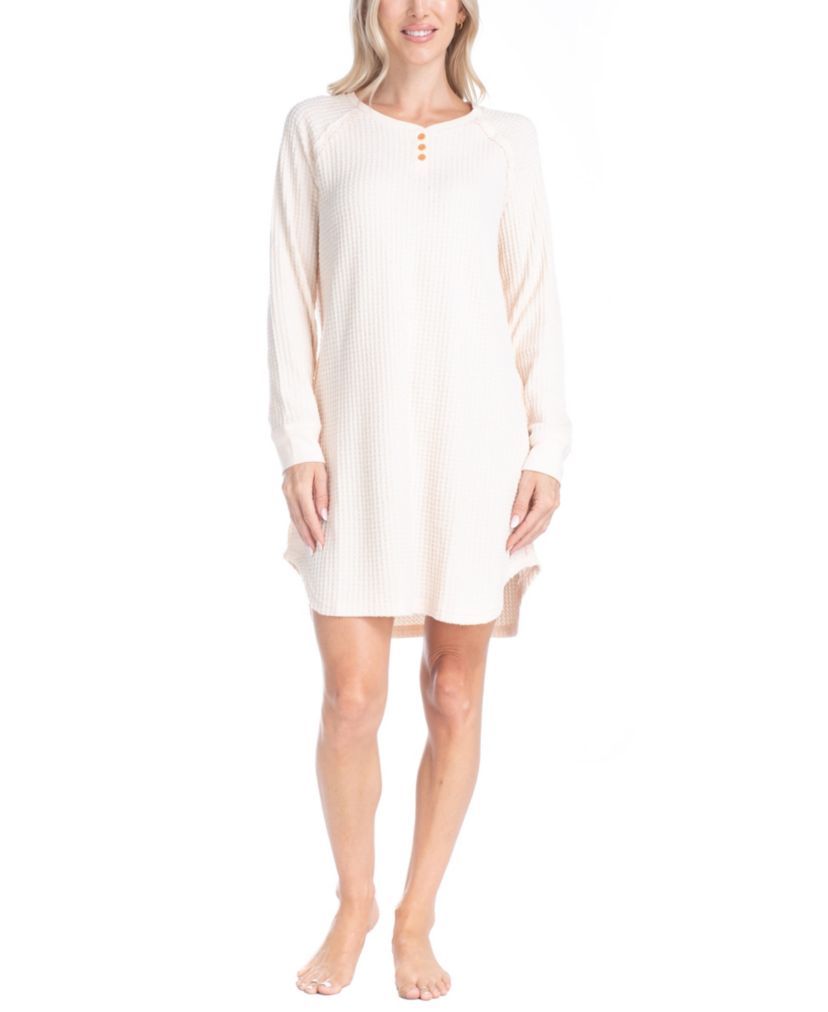 Waffle Knit L/S Sleepshirt