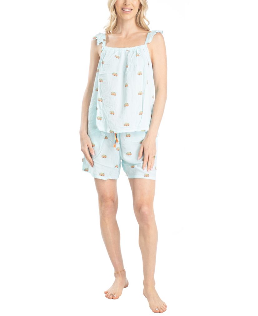 Pacific Vibes Cami Short rayon set