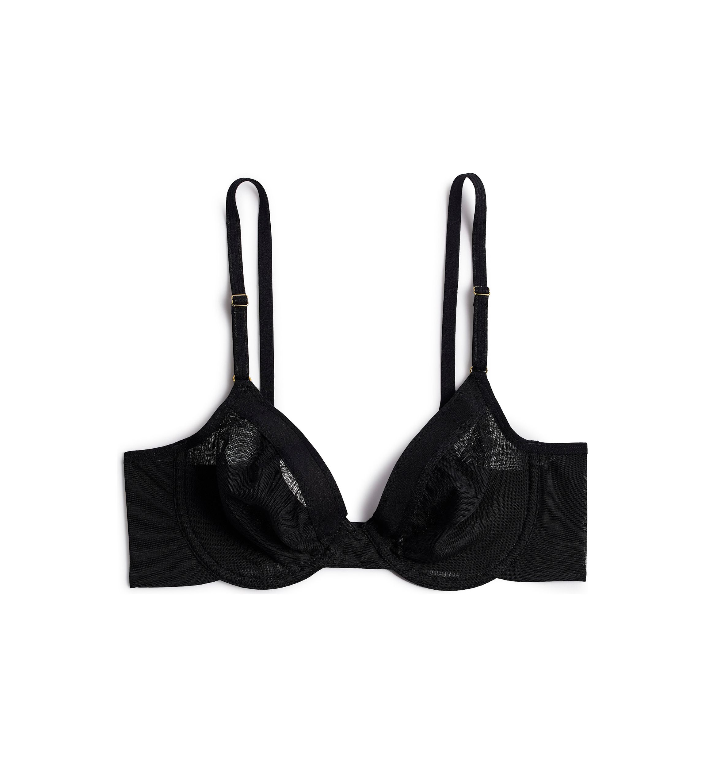Mesh Unlined Underwire Bra