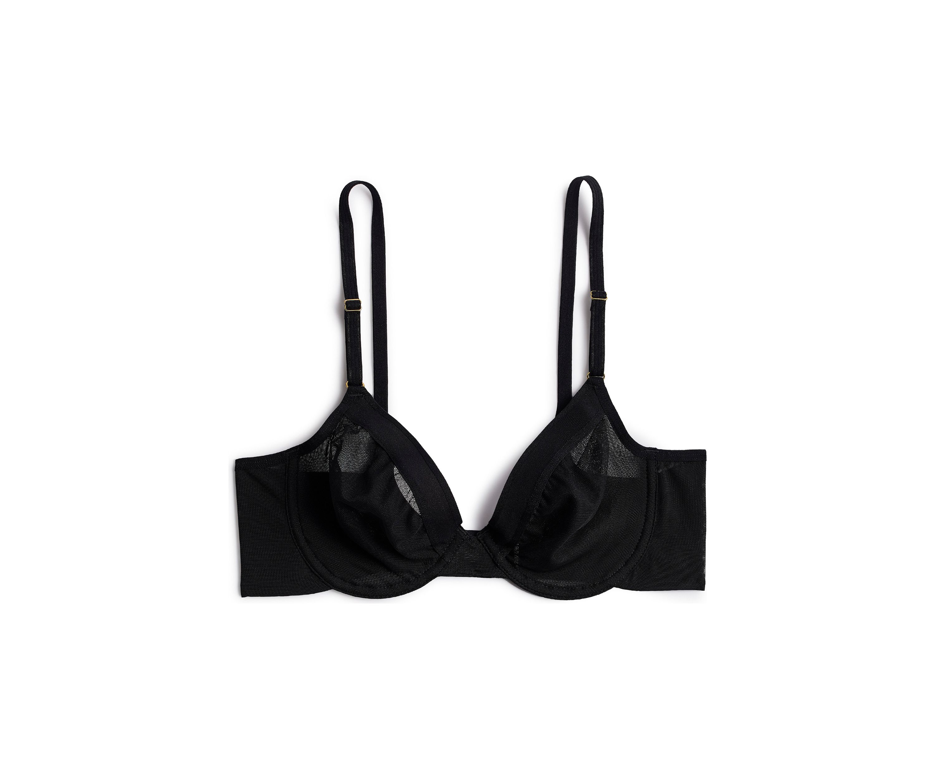Mesh Unlined Underwire Bra