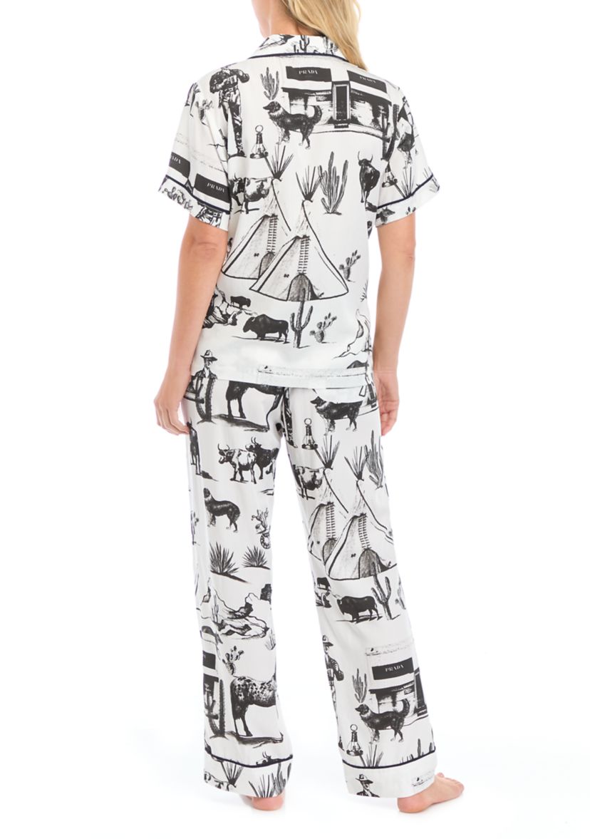 Marfa Toile Short Sleeve Pajama Set 