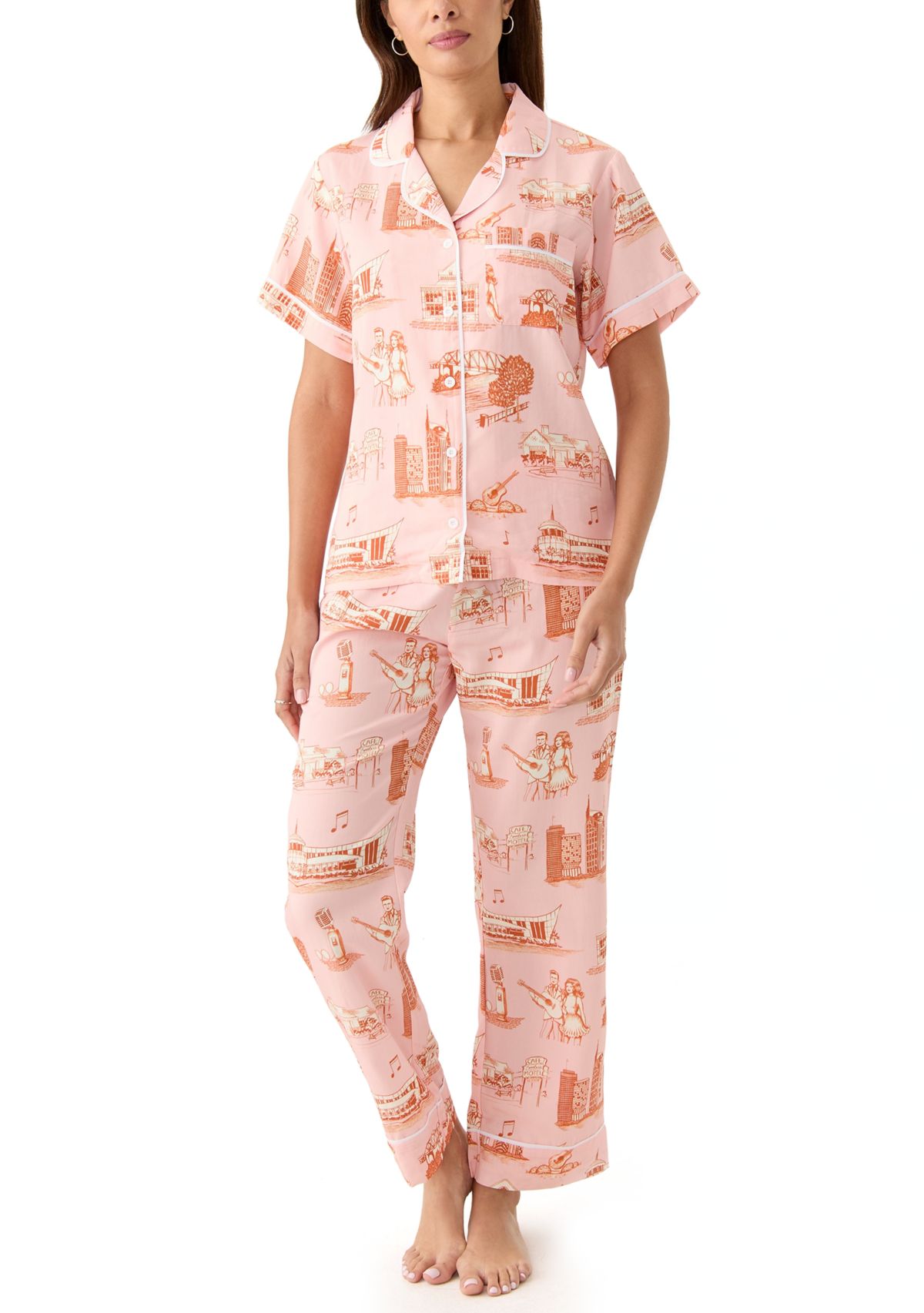 Nashville Printed Toile Pajama Set