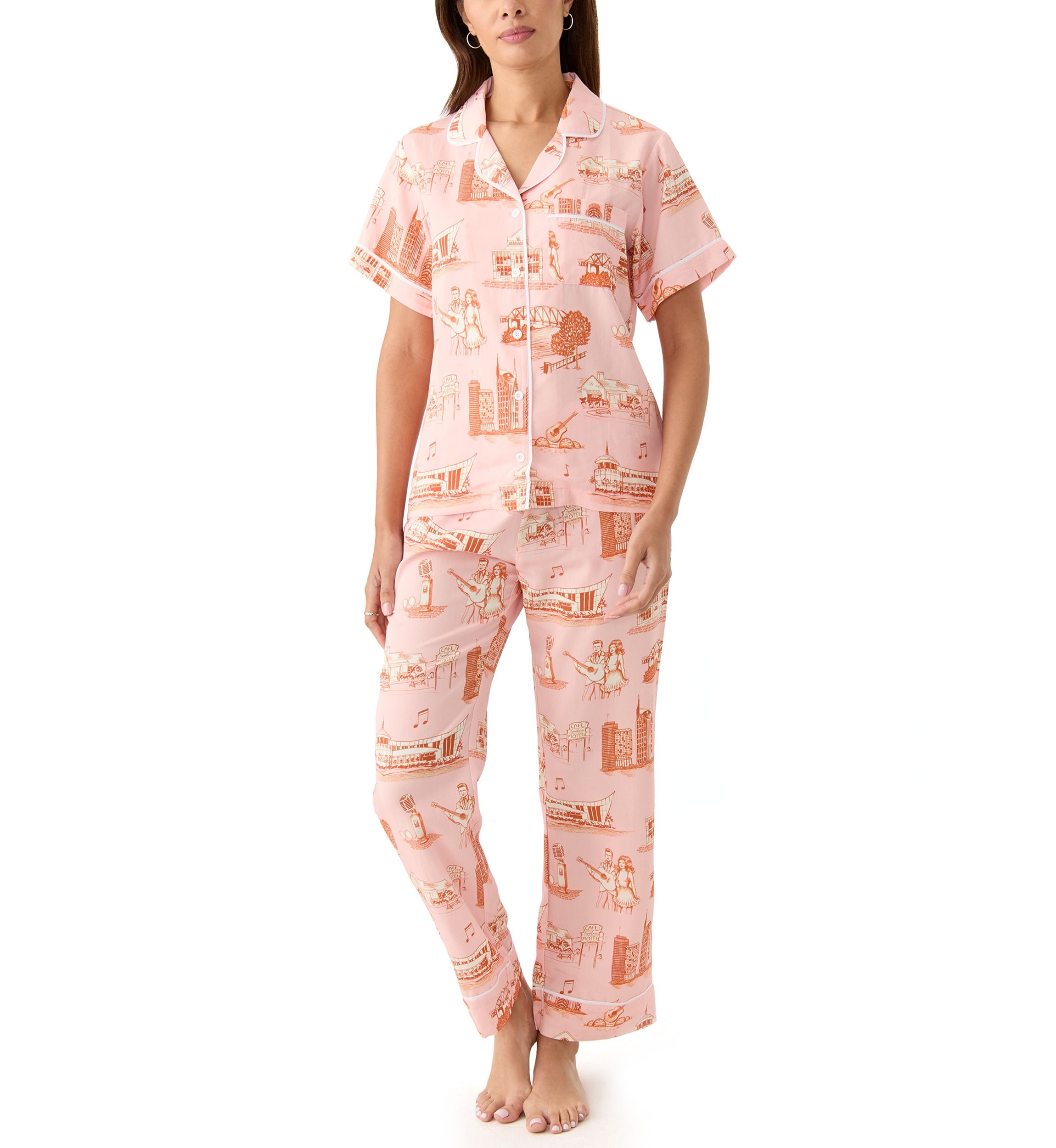 Nashville Printed Toile Pajama Set