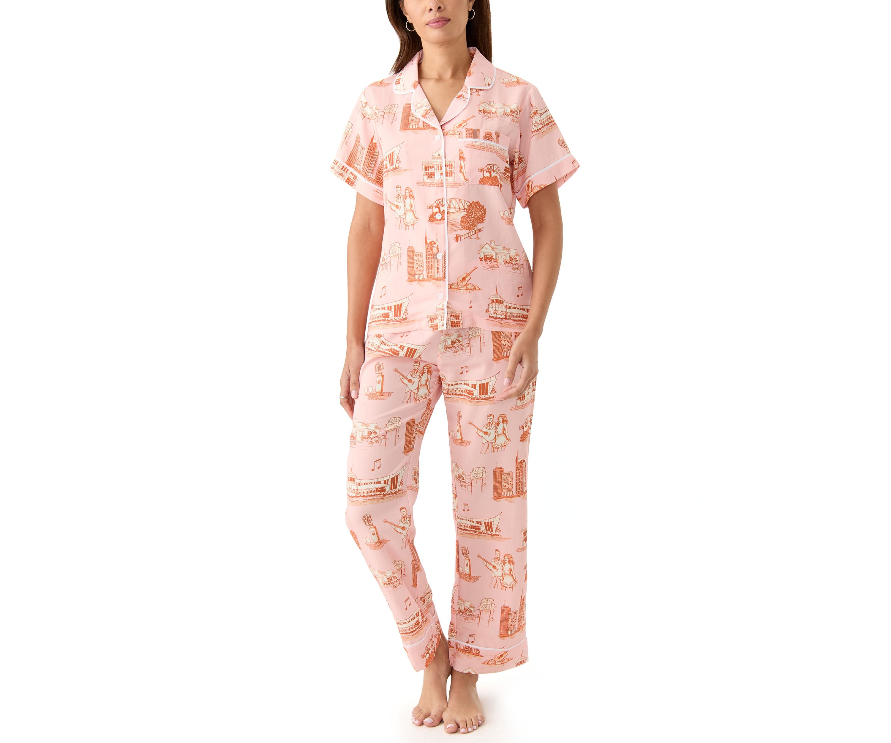 Nashville Printed Toile Pajama Set