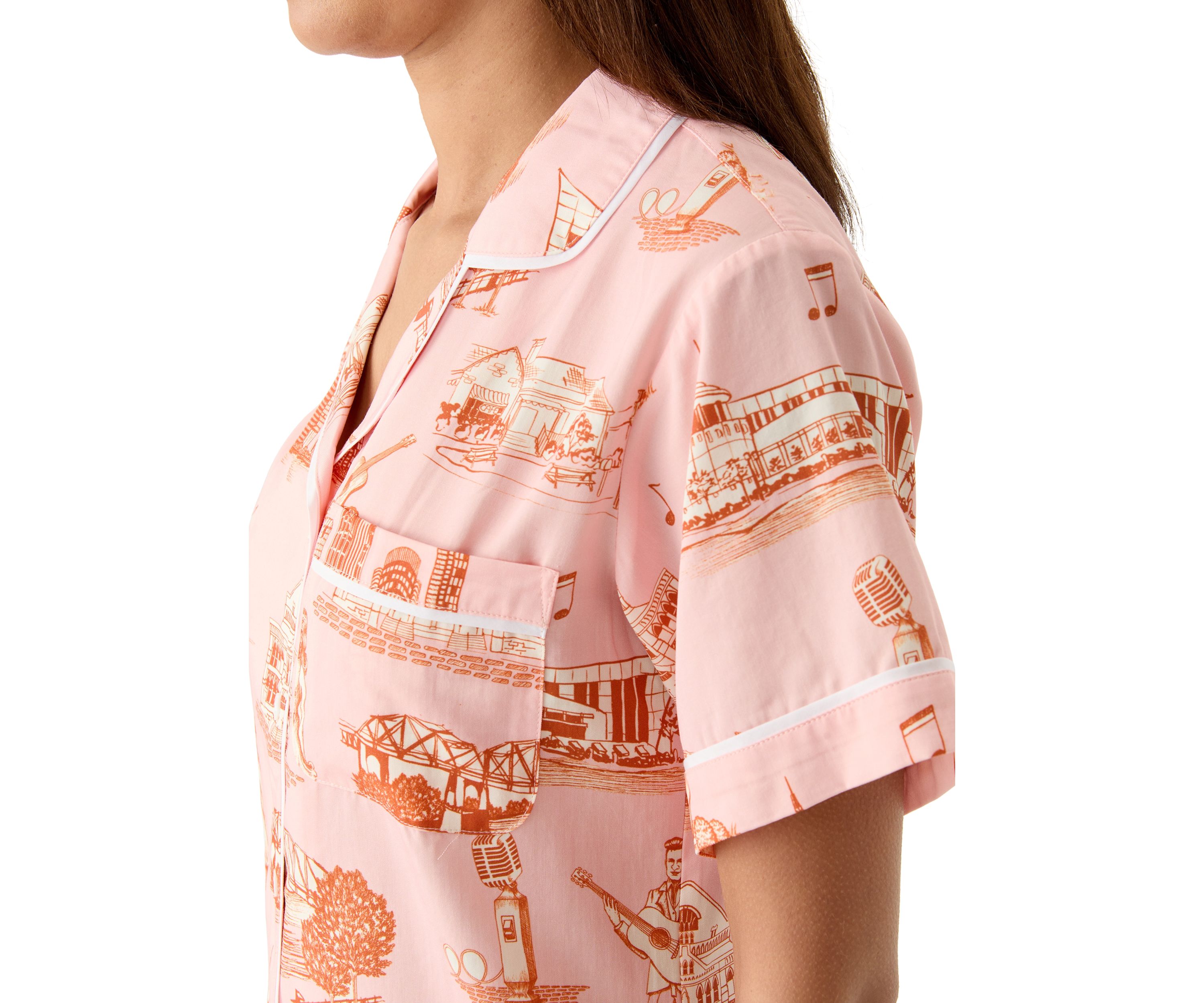 Nashville Printed Toile Pajama Set