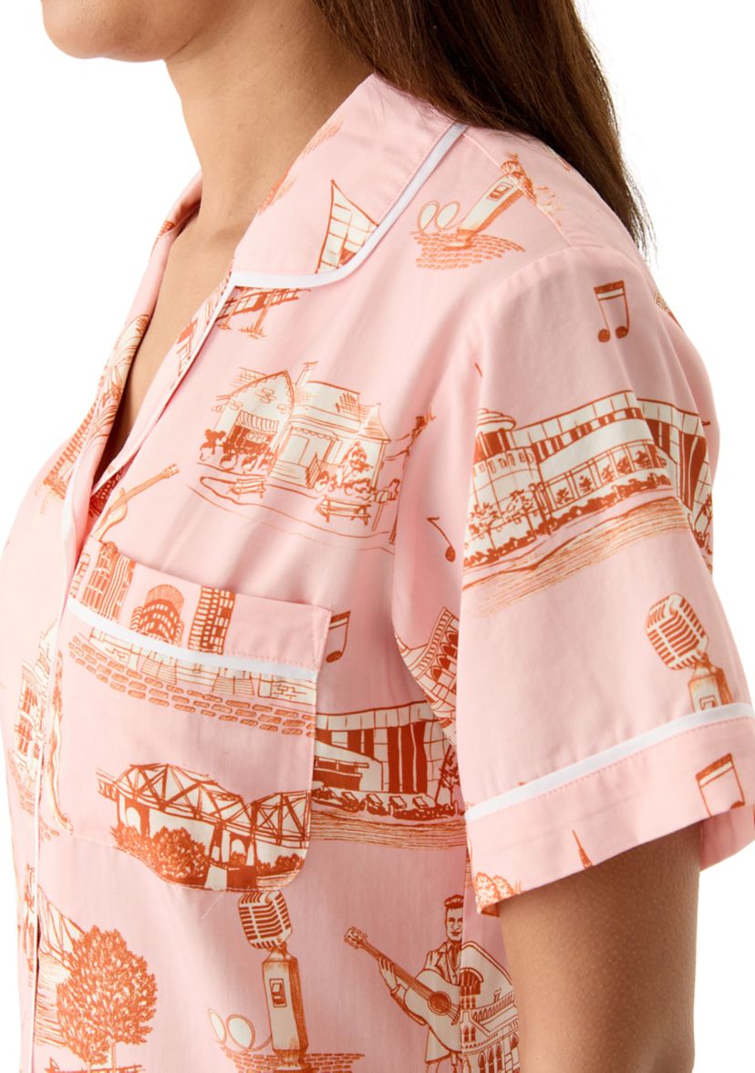 Nashville Printed Toile Pajama Set