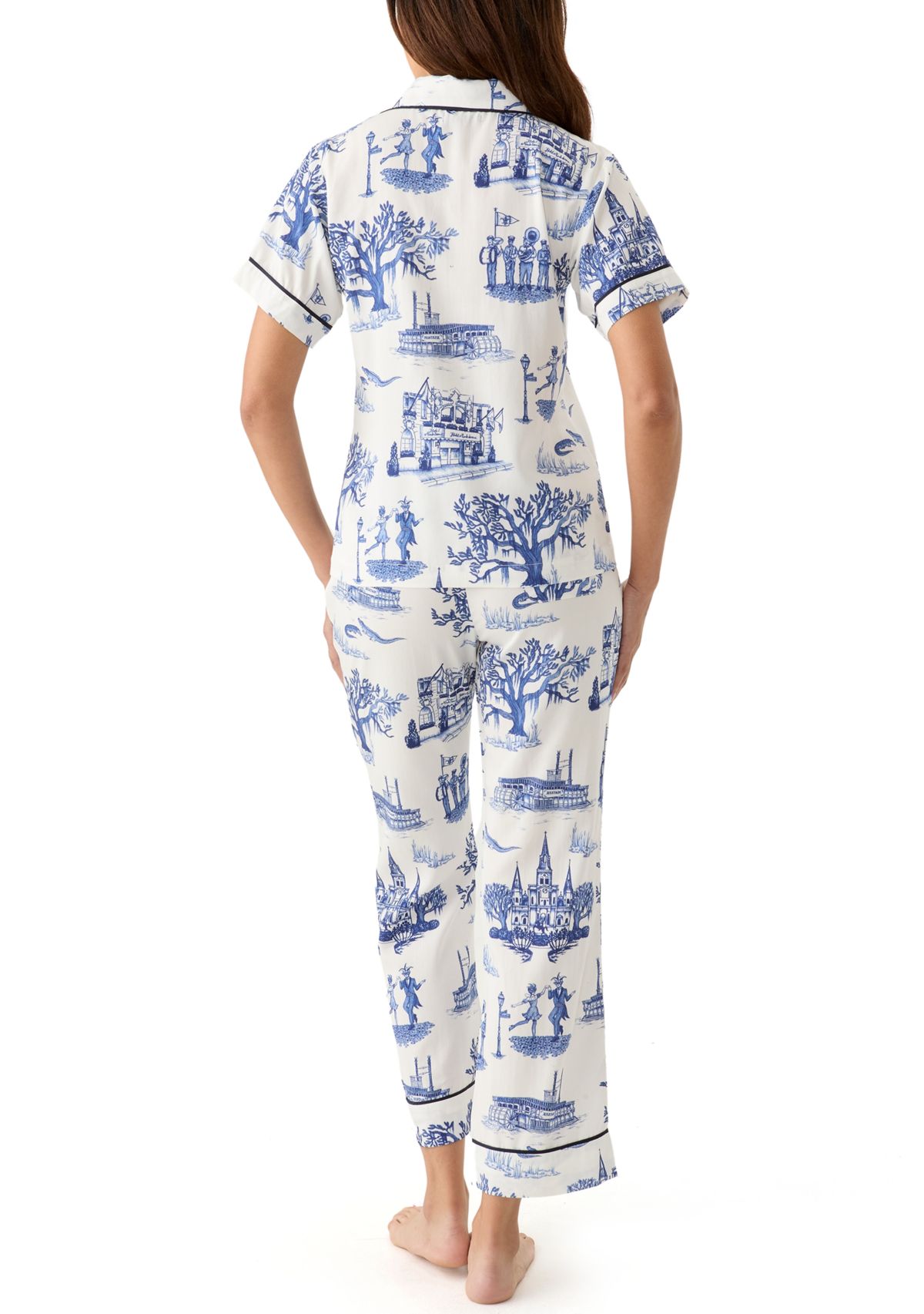 New Orleans Toile Printed Pajama Set