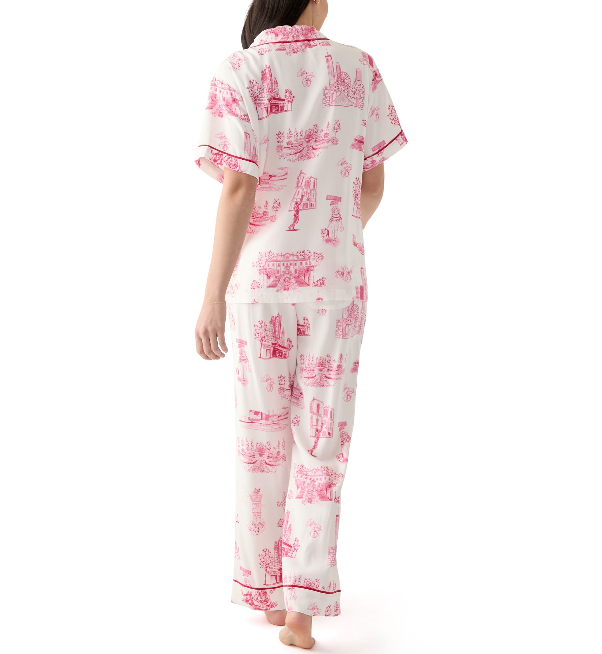 Womens 2 Piece Atlanta Toile Pajama Set