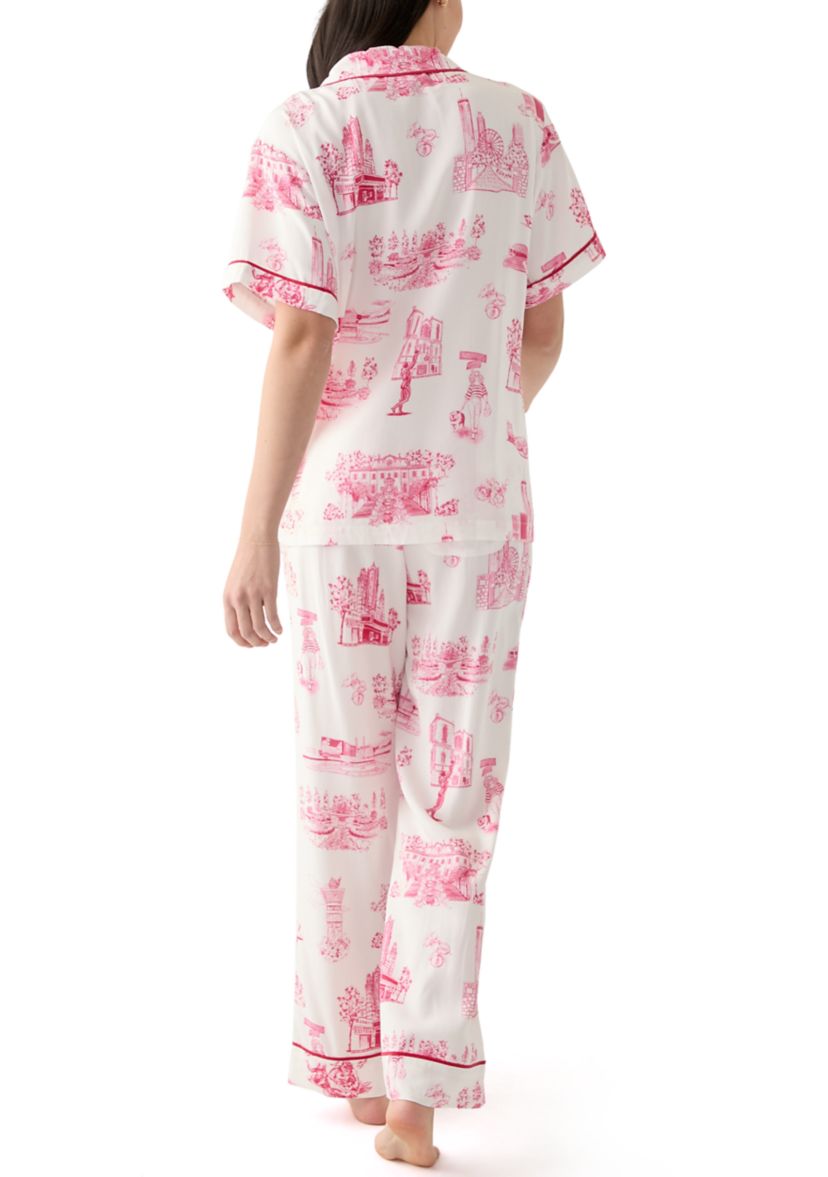 Womens 2 Piece Atlanta Toile Pajama Set