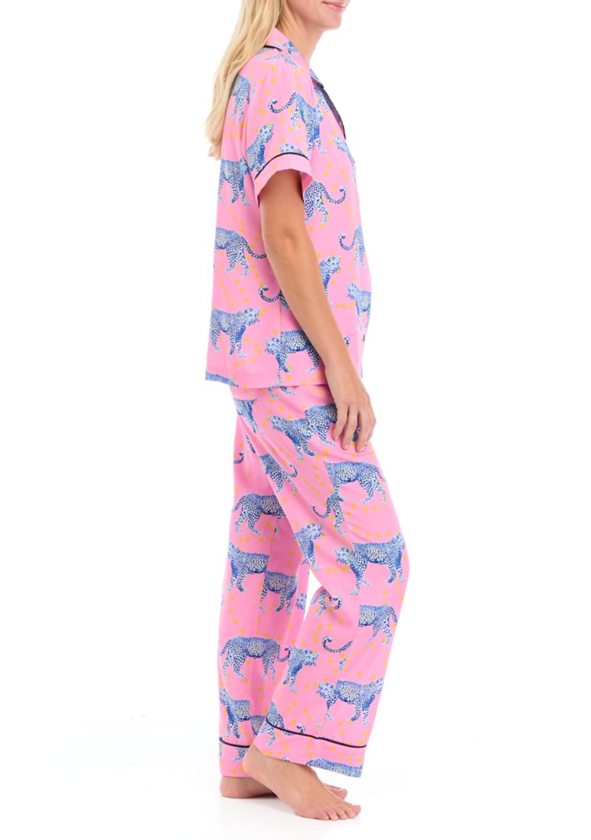 Cosmic Cheetah 2 Piece Pajama Set 