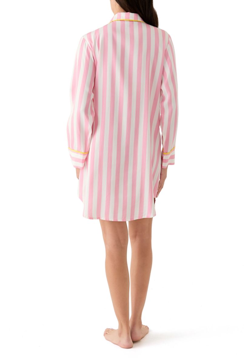 Pink Retro Stripe Sleep Shirt